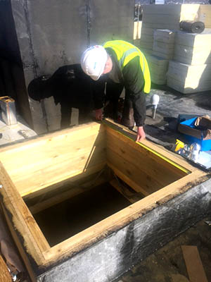 Roof Hatch, fire safety installation